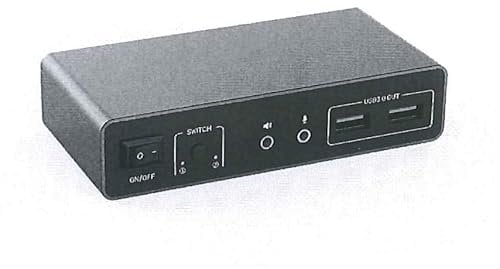 SUIDEK HDMI KVM Switch 2 Monitore 2 Computer, Dual Monitor KVM USB Switcher 4K@60Hz, HDMI Extended/Mirror Display für 2 PC Share 2 Monitore, mit 3 USB 3.0 Port, Desktop Controller und 2 USB Kabeln