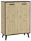 HETFTJN Schmales Regal Shoe Rack Cabinet Apothekerschrank Küche Schuh Regal - Schuhschrank mit 5 Fächern 68,5x33x93,5 cm Artisan-Eiche für Schlafzimmer Garderobe Hauswirtschaftsraum Wohnbereich