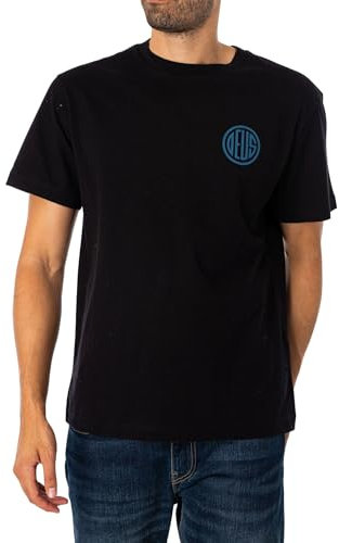 Deus Ex Machina Men's Pill Logo T-Shirt, Black, M