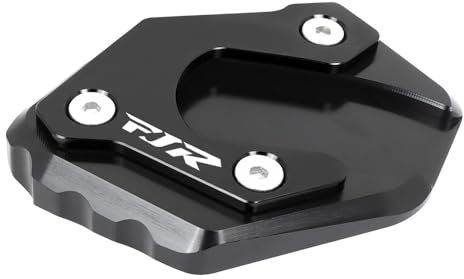 OJAMWXZU Motorrad Ständer Fuß Seitenverlängerung Pad Für Y&AMAHA FJR1300 2001-2019 FJR 1300 Seitenständer Vergrößern Ständer Seitenständer Verlängerungspolster Stützplatte Motorradzubehör(Black)