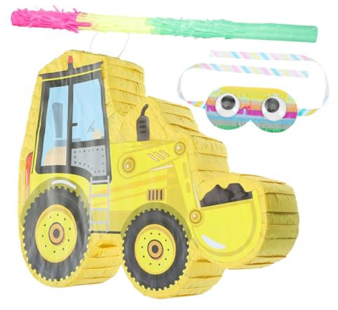 KOMBIUDA 1 Satz Piñata Monstertruck-Pinata Cinco de Mayo Pinata Bagger-Pinatas das Auto Pinata Baggerpinata Geburtstags-Truck-Pinata Pinata-Süßigkeitsspielzeug Papier