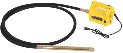 Begoniape Vibrador eléctrico profesional para hormigón, 2300 W, compactador de hormigón de 4 m, velocidad de ralentí: 18000 r/min, diámetro de varilla de vibración de 38 mm, escobillas de carbón