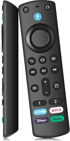 Télécommande vocale Remplacement (3rd Gen Pro Plus) pour Fire-TV-Stick(4K Max & 4K & Lite), TV Cube, Télécommande de Remplacement pour Insignia/Toshiba/Pioneer Smart TVs