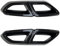 VBCXGV Auto Endrohrblende Auspuffblende Carbon Black, Für Magotan Passat B8 2016-2019