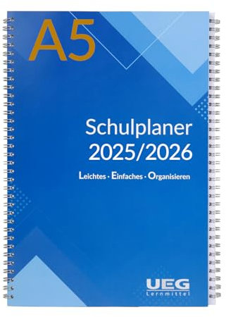 UEG-Lernmittel Schulplaner - Lehrerkalender LEO 25/26 DIN A5 + DIN A2 Wandkalender gratis