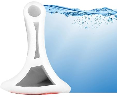 Crynvor Schwallschutzleiste Dusche Selbstklebend, Duschdichtung, Wassersperre, Wasserstopper Dusche, Spritzschutz Badewanne, Wasserbarriere, Schwallschutz für Küche Toilette Duschabtrennung(Weiß, 2M)