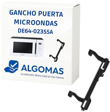 ALGOMAS® Gancho Puerta Microondas Samsung DE64-02355A | Repuesto Original | Cierre Seguro y Preciso | Evita Fugas de Microondas | Ideal para Reparación y Uso Doméstico