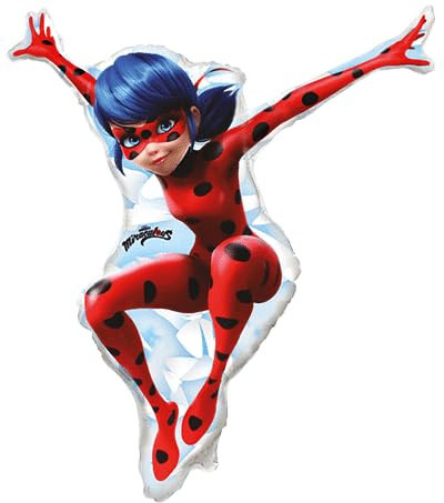 Folienballon Miraculous Ladybug 85x76 cm Folienballon Party Dekoration