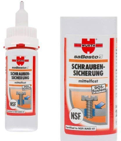Würth Schraubensicherung - Mittelfest, 25g - zur Sicherung von Schrauben gegen Vibration