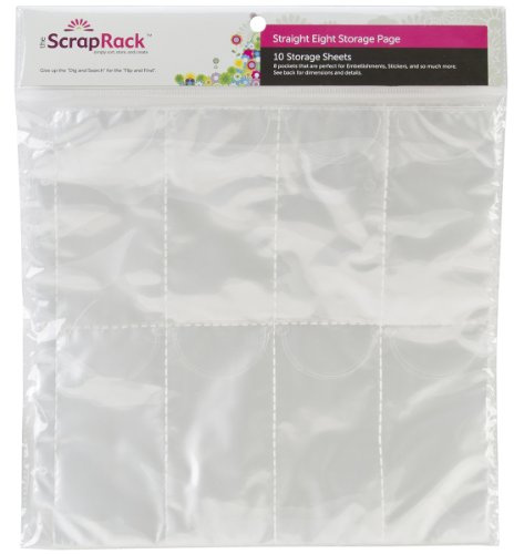 Totally-Tiffany ScrapRack Basic Storage Pages 10/Pkg-Straight 8