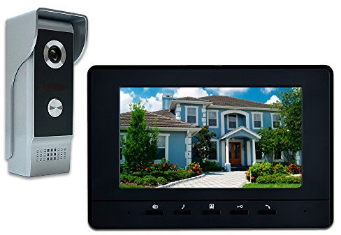 AMOCAM Interphone vidéo sans fil, moniteur de surveillance, système de téléphone de porte, 1 caméra et 1 moniteur