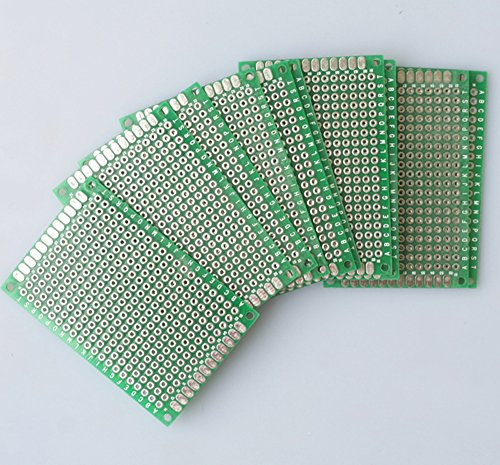 10x Lochrasterplatte 4x6cm Leiterplatte Streifenraster Platine Panel PCB Board