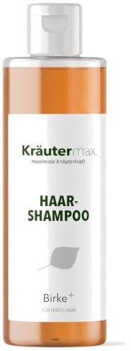 Kräutermax Birkenshampoo mit Birke, Brennnessel und Guarana zur Haarpflege 250 ml