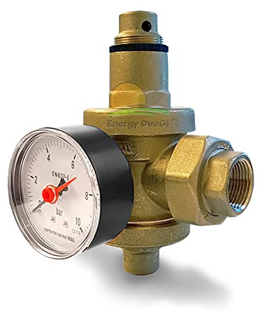 Riduttore di pressione in ottone per acqua calda ad azione diretta (3/4 F)