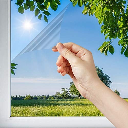 DIMEXACT - Filtre Anti Infrarouge pour Simple vitrage Transparence conservée - Champagne - 152 cm x 0.5 m - en Rouleau