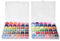 Nähgarn, DIY Nähen Nähmaschinenzubehör Unterfaden Nähgarn Praktisch mit Box für Zuhause(72-color bobbin thread 2 boxes)