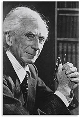 FSJD Poster mit Bertrand Russell Bertrand Russell Prominenten, dekoratives Gemälde, Leinwand, Wandkunst, Wohnzimmer, Schlafzimmer, Malerei, 20 x 30 cm