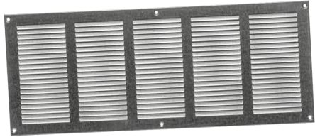 Generic Metal Ventilation Grille Cover with Mosquito Net – Ventilation Cover 500 x 200 mm/20 x 8 Inches Galvanised