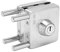 Shanrya Cerradura de puerta corredera de acero inoxidable para trabajadores para puertas correderas de cristal