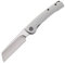 Petrified fish PFE04 Scholar Klappmesser, 3.7 154CM Stahl Satin Klinge G10 Griff, Mit Kugellager EDC Taschenmesser (White Satin)