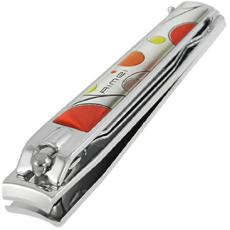 Ruilogod Orange Gelb Kreis Muster Coated 3.1 Lange Edelstahl-Nagel-Scherer-Trimmer-Maniküre