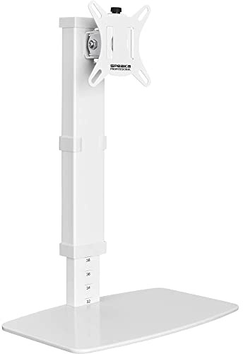 Speaka Professional SP-TMS-201 Monitor-Standfuß 1 Display(s) 43,2 cm (17) - 81,3 cm (32) Weiß Höhenverstellbar, Neigb