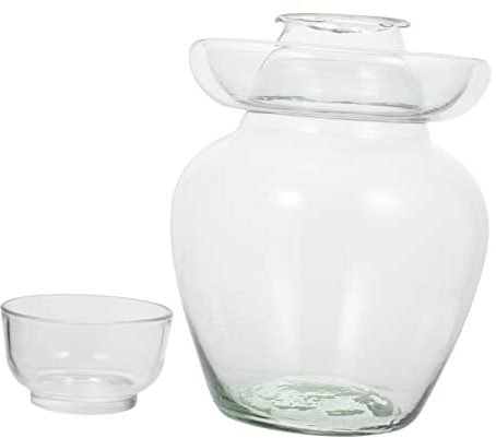 Anneome Lot De 6 Bocaux De Conservation À Large Ouverture Couvercles Bocaux À Ouverture Standard Contenants De Conservation des Aliments Boîtes À Cornichons Scellées Capacité
