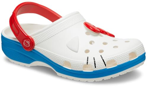 Crocs Unisex Erwachsene Hello Kitty Classic Clogs, Weiss/opulenter Garten, 41/42 EU