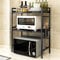 Drumm Support Extensible en Métal Four à Micro-Étagère pour Micro-Ondes à 2 Couches - Extensible - pour épices, conserves, Bouteilles, jusqu'à 25 kg