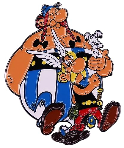 Distrigeek Pin's Asterix et Obélix, Collection, BD, Métal émaillé, Badge, pour Enfant Femme Homme