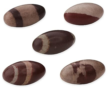 NKlaus Shiva Lingam 3cm heiliges Symbol spirituell für Meditation, 5 Stück | Symbol spiritueller Verbundenheit