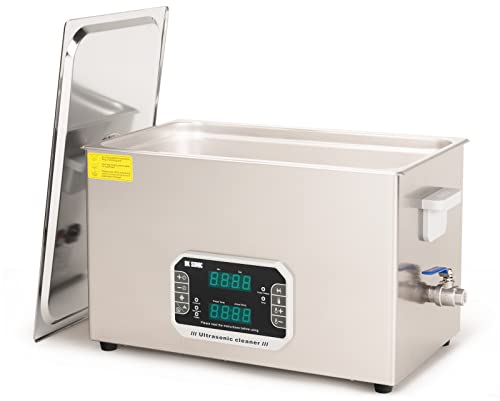 DK SONIC Ultraschallreiniger 22L, 480W Hochleistungs-Ultraschallreinigungsgerät mit Timer, Heizung und Touch-Steuerung, vielseitig einsetzbar für Motorradmotoren, Vergaser, Ketten (inkl. Korb)