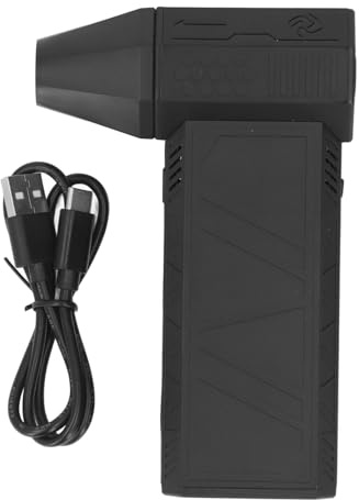 Soplador de Aire Turbo Jet, Motor sin Escobillas, 52+M/S, 130000 RPM, Plumero Eléctrico Inalámbrico de Mano, Potente Ventilador