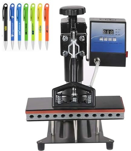 Máquina de Prensa de Calor 10 en 1, Prensa de Calor de 30 x 38 cm, máquina de impresión de Camisetas, máquina de Impresora de sublimación Digital por Transferencia de Calor, Giro de 360 Grados para