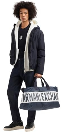 Armani Exchange Herren Icon Project, Embroidered Logo, Long Sleeve T-Shirt