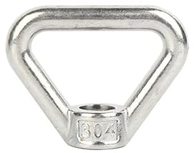 1PC Heavy Duty Lifting Eye nut,Triangle Shaped Screw Fastener,Stainless Steel Lifting Eye nut Triangle Ring Marine Screw Caps M16