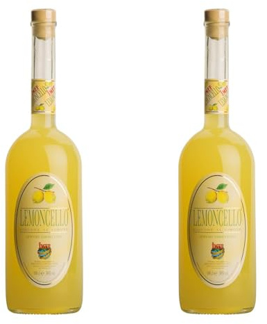 LEMONCELLO – Italiano, italien haut de gamme riche et corsé – Liqueur de citron - 500 ML (Lot de 2)