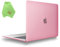 UESWILL Compatible with MacBook Air 13 inch M1 Case A2337 A2179 A1932 Release 2021 2020 2019 2018 with Retina Display Touch ID, Matte Hard Shell Case Cover, Pink