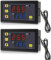 Pack of 2 W3230 20A DC 12V Digital Temperature Controller, Digital Thermostat Temperature Switch 50-120°C with NTC 10K Sensor Probe