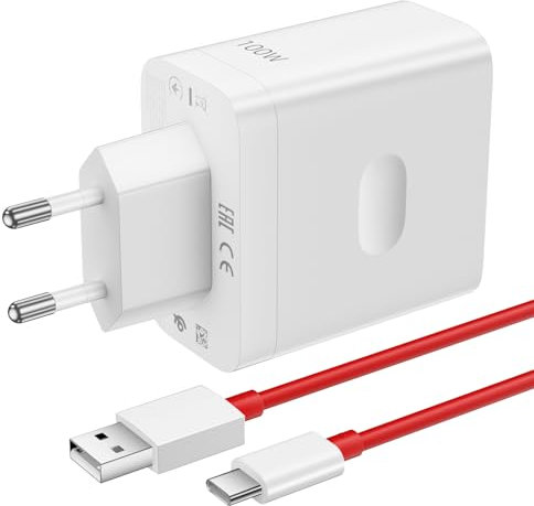 100W Cargador USB y Cable 2Metros para OnePlus Nord 4 Nord CE4 5G Nord 2T,Carga Rápida SUPERVOOC Adaptador de Cargador y Cable USB C para OnePlus 13 13T 12R 12 11R 11 10T Pad Pro OnePlus Ace 5 Pro 3 2