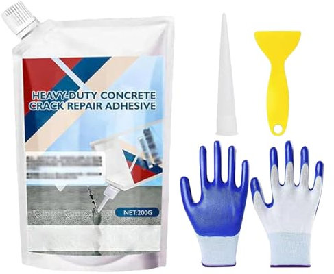 Shower Tray Repair Kit - Tile And Shower Repair Kit | Bathtub Repair Kits | Concrete Crack Repair | Self-Leveling Quick-Drying Slab Sealant | Heavy Duty Caulking Glue For Stone, Brick & Indoor