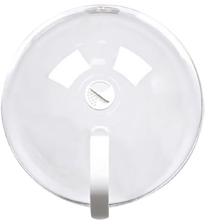 9.2 Inch Microwave Plate Cover - BPA-Free Plastic Splatter Guard with Vented Steam Holes & Anti-Scald Handles, Transparent Lid for Food Safety, Fits Standard UK Dinner Plates (23cm) (A)