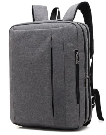SONARIN Convertible Mochila Portátil,Multifuncional Hombre Mochila de Trabajo Bolso de Hombro Maletín,Impermeable Mochilas Ordenador 17,3 Pulgadas Mochilas de Viaje Bolsa Casual(Gris)