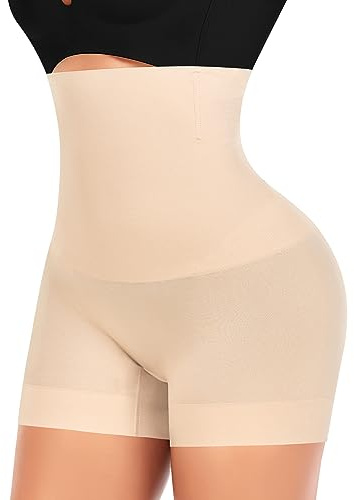 YARRCO Short Gainant Femme Ventre Plat Invisible Culotte Gainante Amincissante Panty Gainant sans Couture Culottes Sculptantes Taille Haute Shorty Boxer Shorts