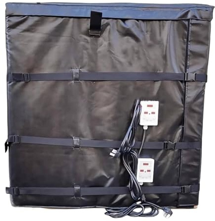 Adjustable Temperature Insulated Drum Heater Blanket - Efficient Silicone Cloth for Oil Pail Heating, Ideal for Industrial Use, Outdoor Applications & Winter Protection