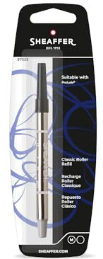 Sheaffer Classic 97335 Original Refill for Rollerball Pen, Medium Point, Compatible with Shaeffer Prelude and Legacy Rollerball Pens, 1 Pack, Black