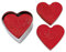 Unbekannt 'Städter 170711 – Forma Corazones con expulsor, Acero Inoxidable, Plata/Rojo, 6 x 6 x 4 cm