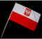 Everflag Stock-Flagge 30 x 45 : Polen mit Adler