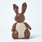 HOMESCAPES Origineller Türstopper Stoff Fensterstopper Hase Kunstleder braun