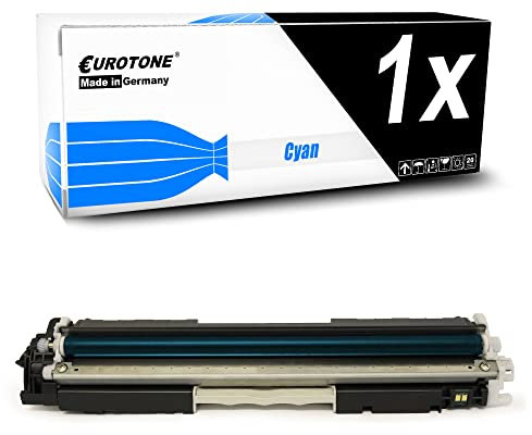 Eurotone Druckerpatrone kompatibel für HP Color Laserjet CP1025 NW Pro 100 MFP M175 A Pro 200 Color MFP 275A Topshot M275, Cyan CE311A Patrone